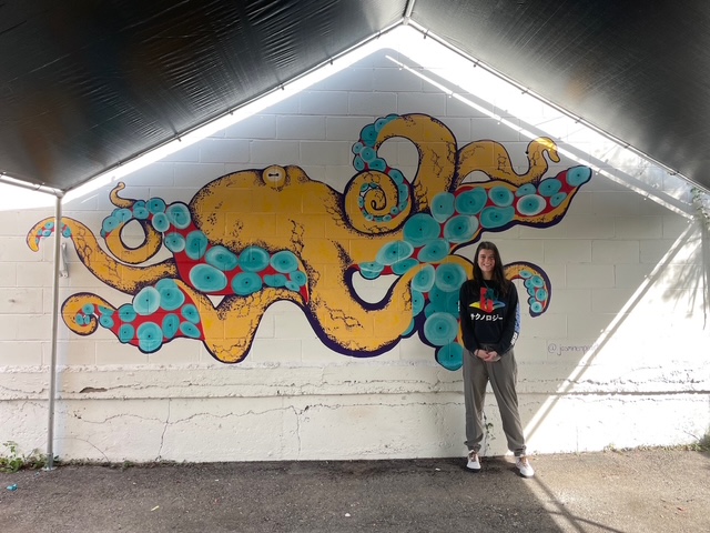 Murray the octopus mural, view 10.